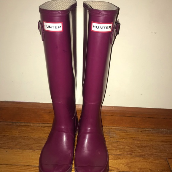 Pink/Purple Original Tall Hunter Rain Boots - Picture 2 of 4